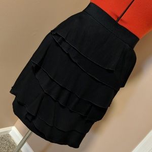BCBGMAXAZRIA Cascade Front Skirt with POCKETS!!!